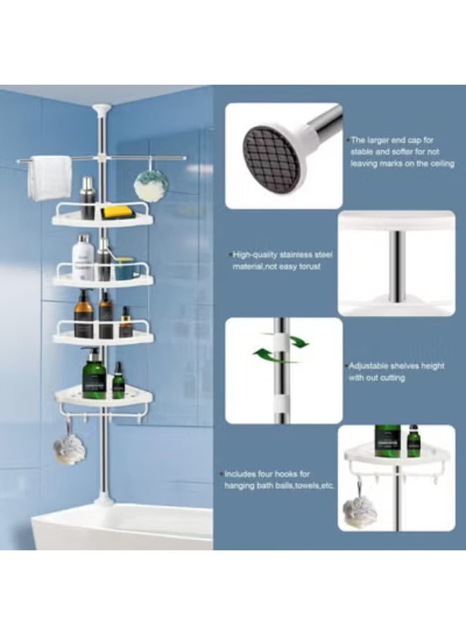 corner shower shelf (4 tiers)