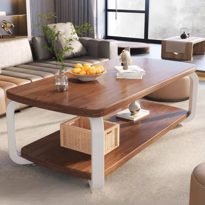 The elegant dark wood-colored table