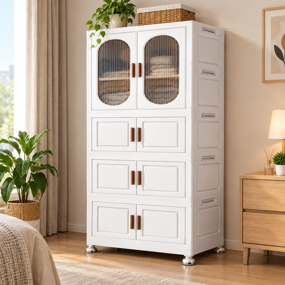 Versatile Plastic Storage Cabinet