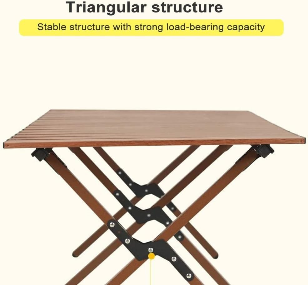 Folding camping table