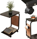 C-shaped mobile side table