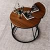 Round tables featuring a classic (vintage) design and a modern touch
