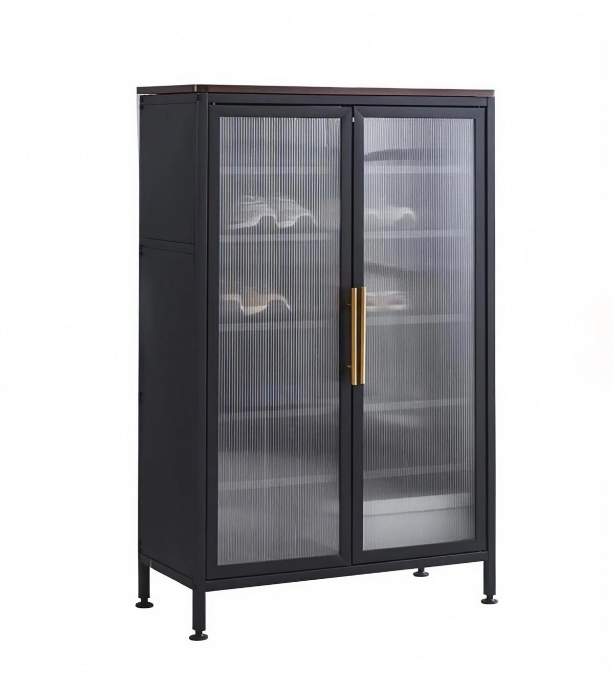 Premium metal cabinet with transparent doors