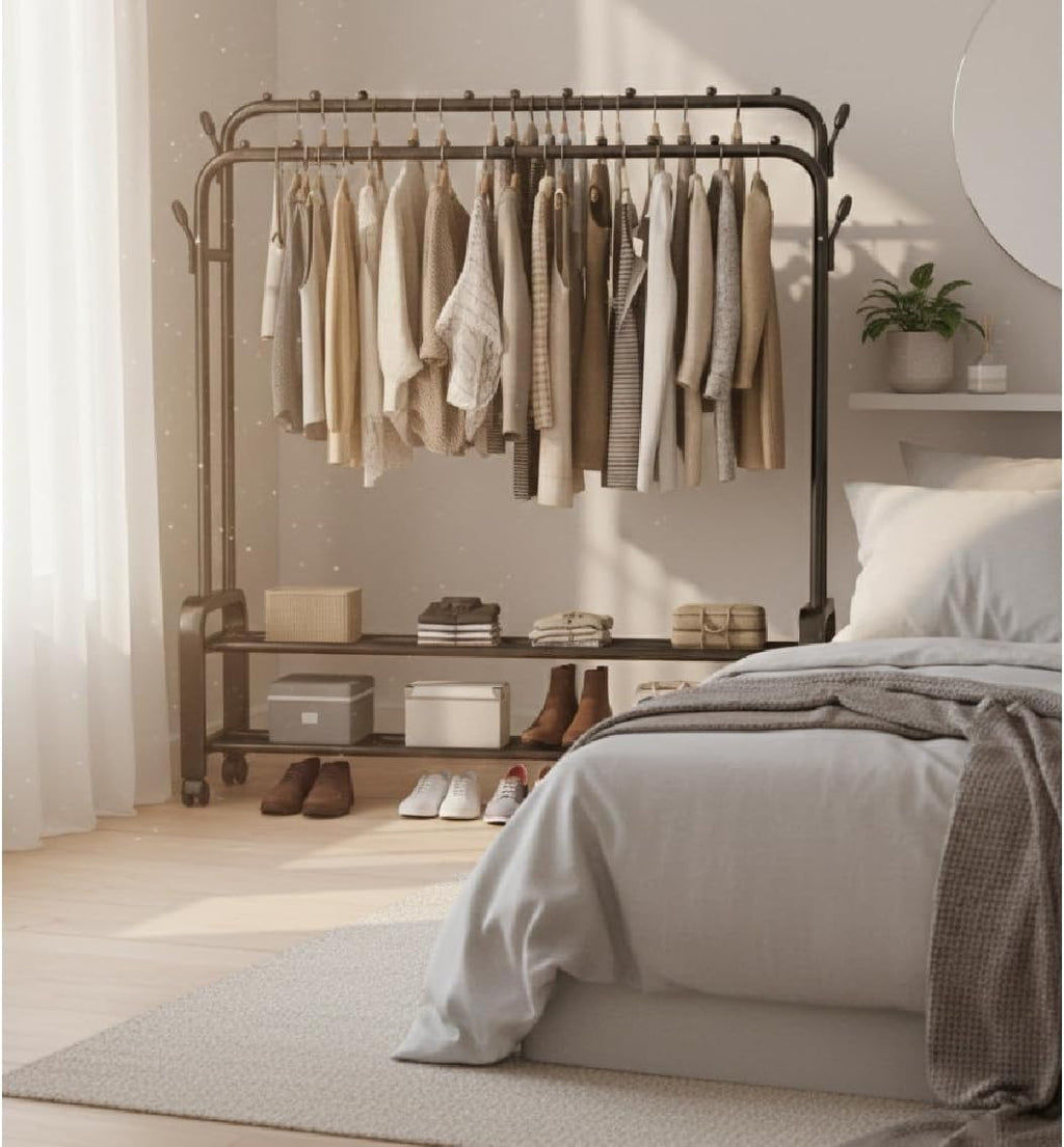 Multipurpose Double Pole Clothes Hanger