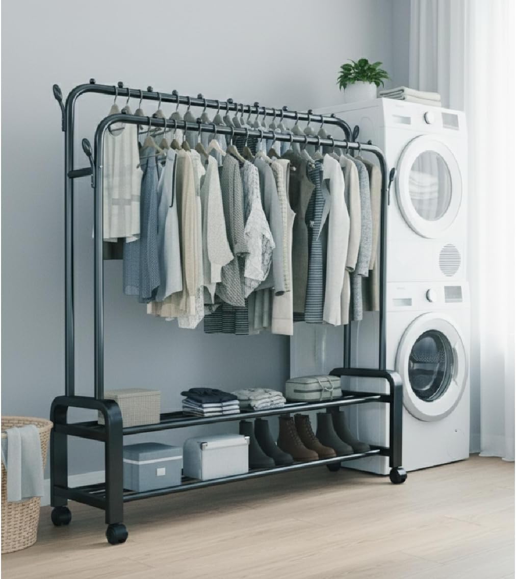 Multipurpose Double Pole Clothes Hanger