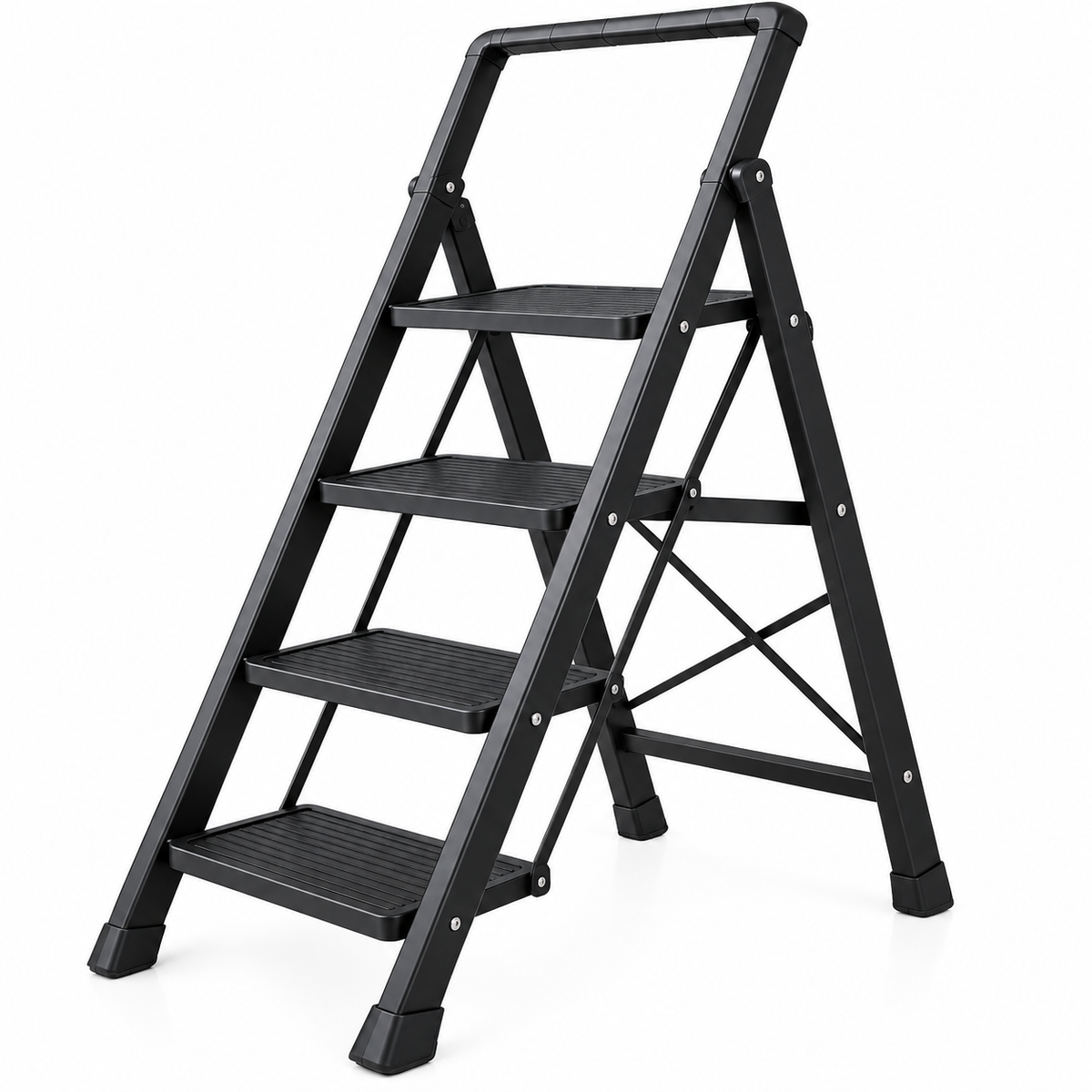4-step foldable household ladder