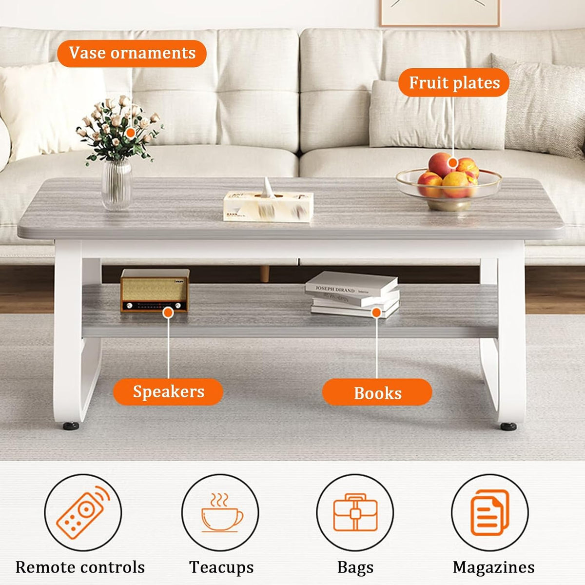 Modern table with a minimalist design