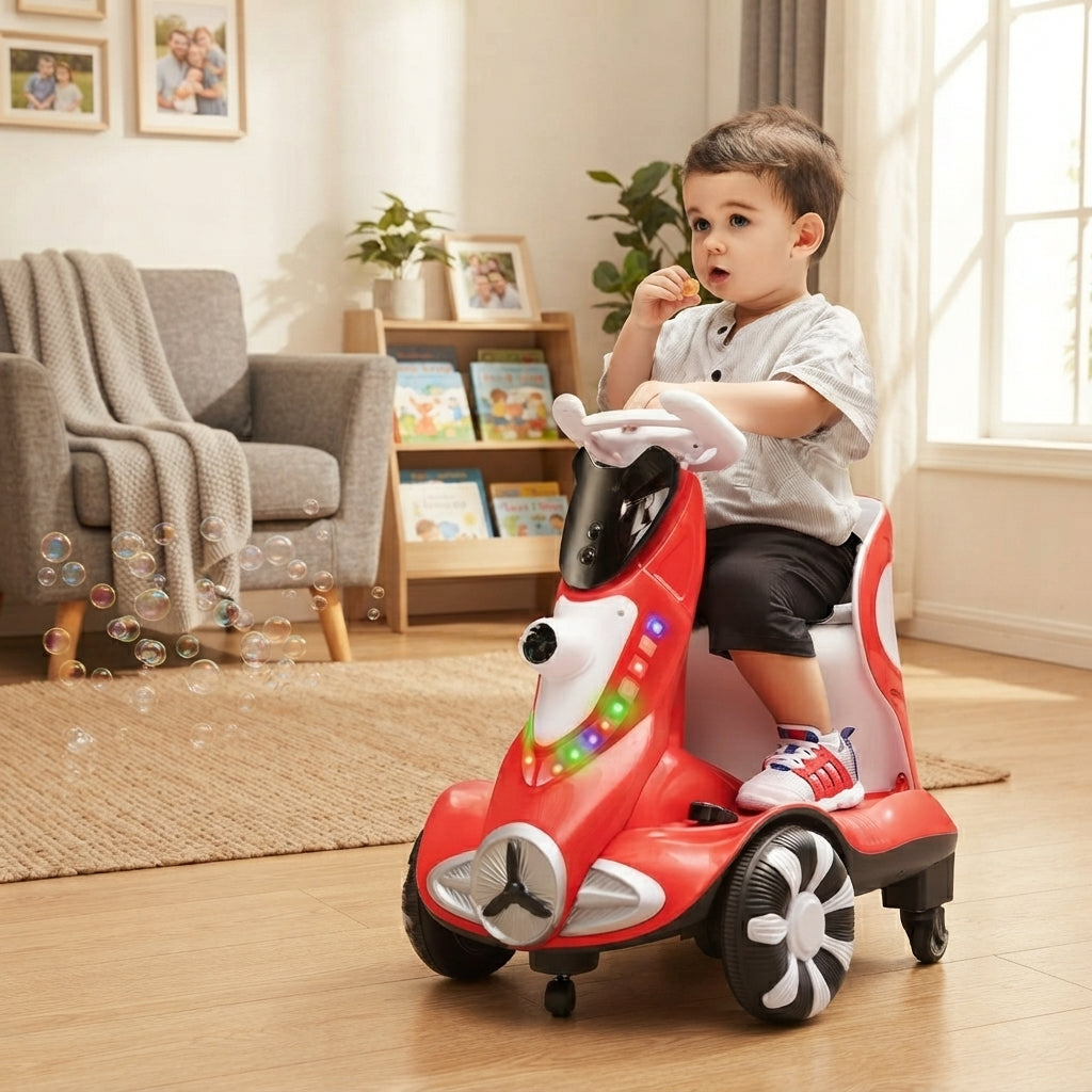 Kids Ride-On Car with Bubble Maker