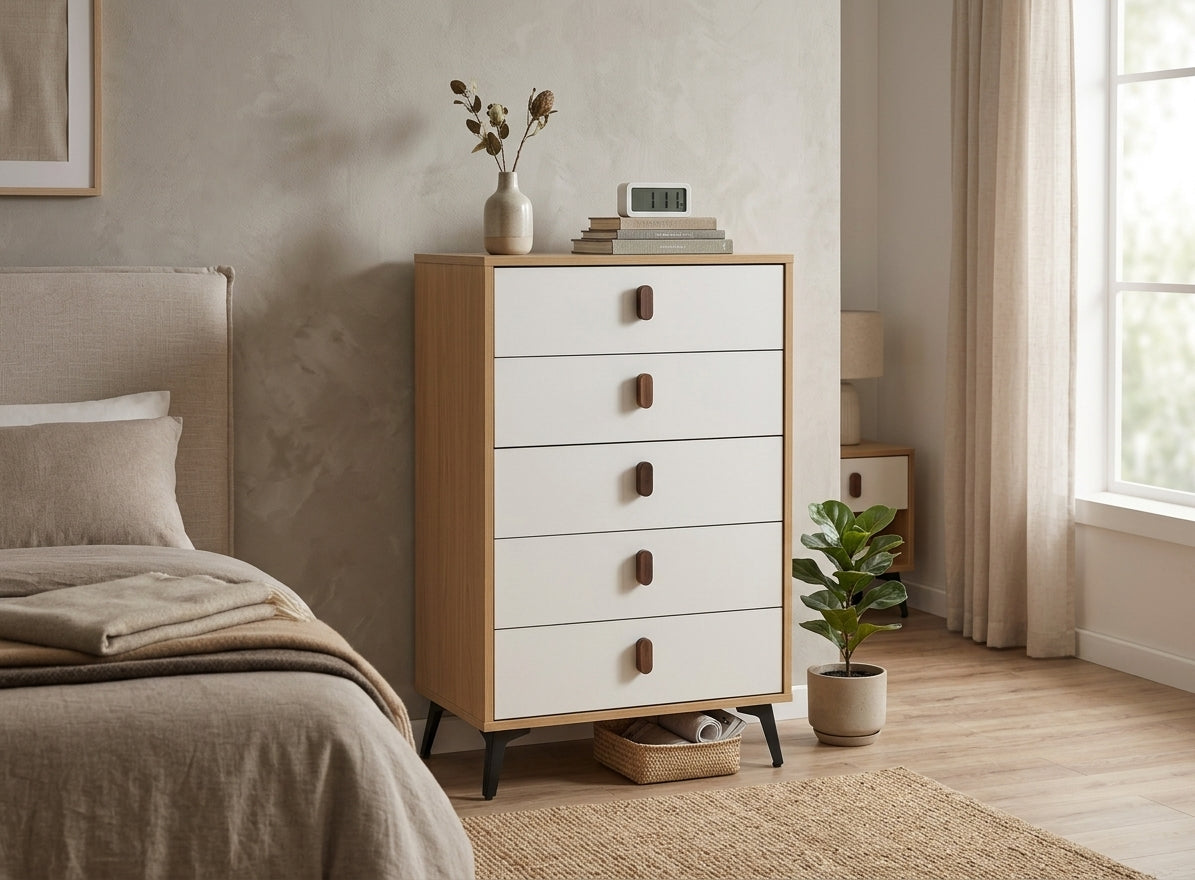 5-Drawer Wooden Cabinet