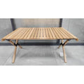 Foldable camping table