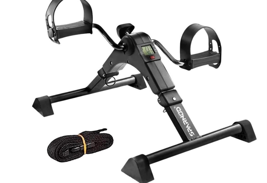 Portable Under Desk Pedal Exerciser for Arm and Leg Workout/جهاز تمرين دواسات محمول يوضع تحت المكتب لتمارين الذراعين والساقين