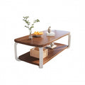The elegant dark wood-colored table