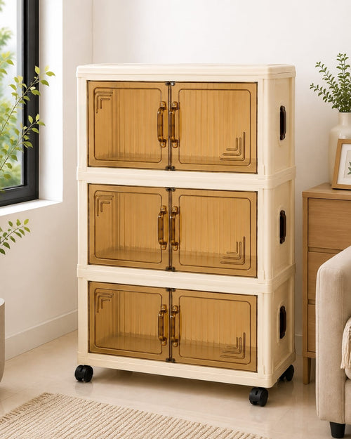 3-Tier Collapsible Storage Cabinet