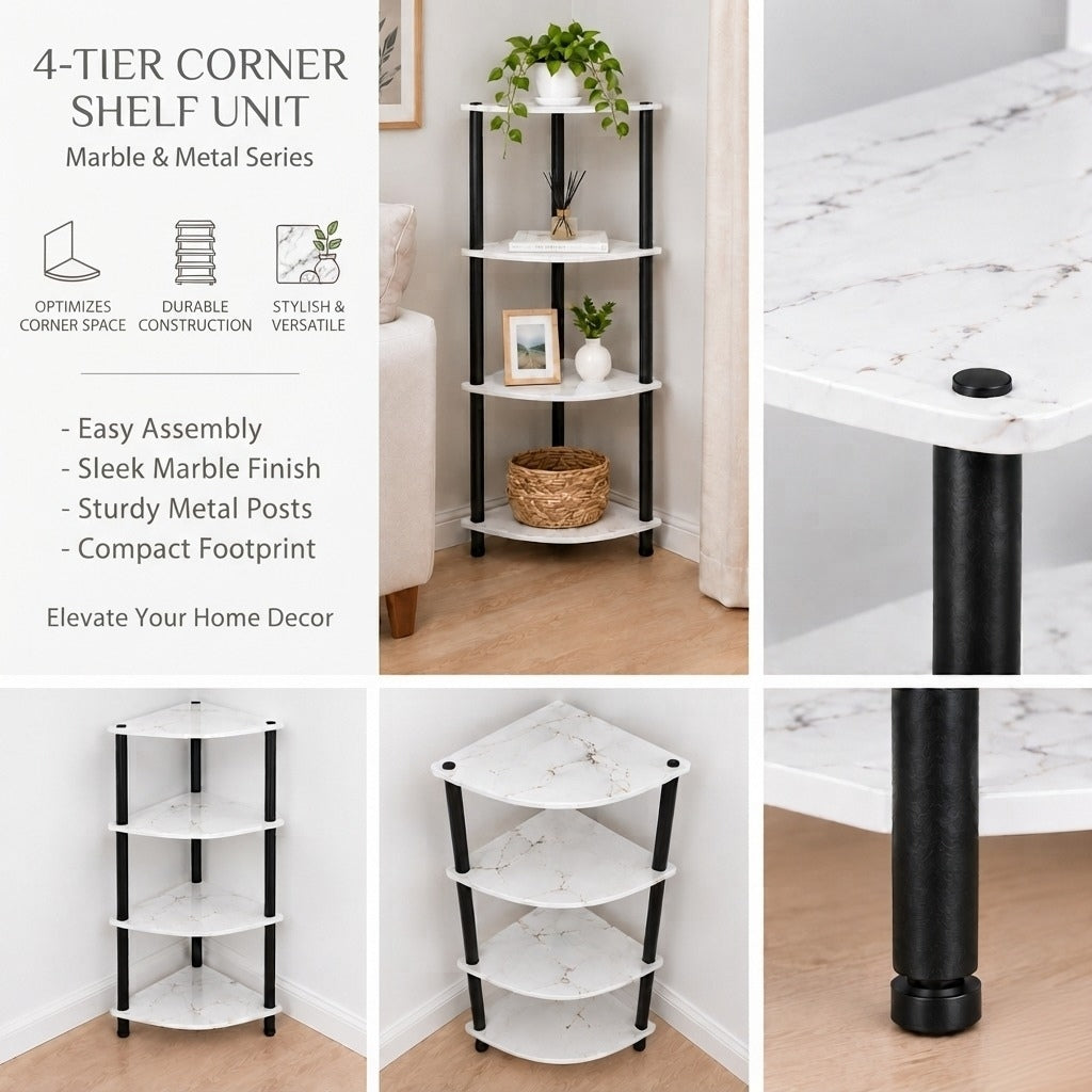 4 Layer corner shelf